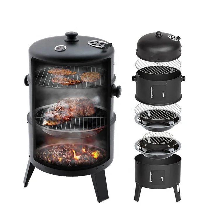 

Camping Barbecue Grills Garden Wood Fire Pizza Oven Custom Large Barbeque Charcoal Smoker Outdoor Kitchen BBQ Grill