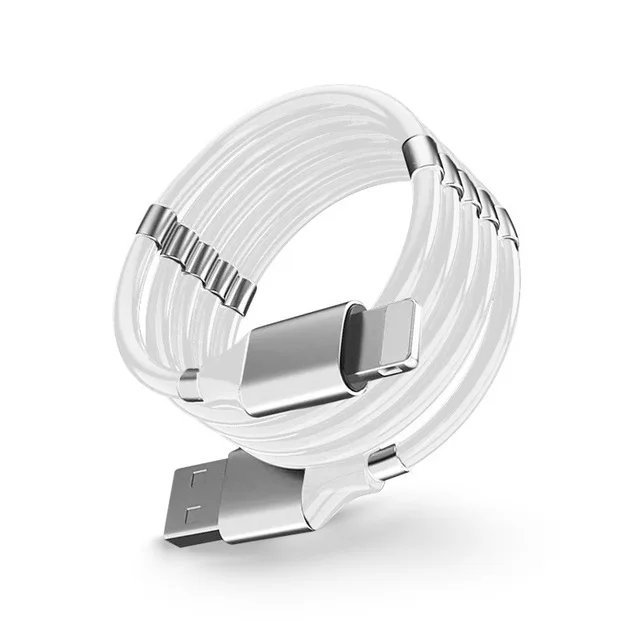 

Wholesale 5A USB Fast charging cable Magnetic Coil Self Winding cables super calla cables for iphone android Type C