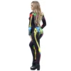 Costume for Halloween Skeleton Catsuit Costume 3D Stretch Skinny Bodycon Bodysuit Sexy Jumpsuit