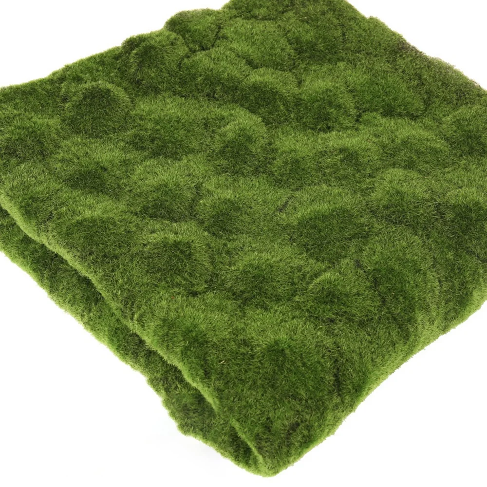 

1*1m 3d artificial moss mat grass wall panel carpet for decoration