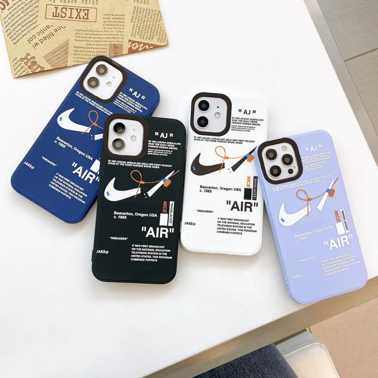 

For iphone 13 pro max case luxury designer AJ shoes sneaker silicone cell phone case for iphone 13/12/11 x xr xs 6 7 8 plus