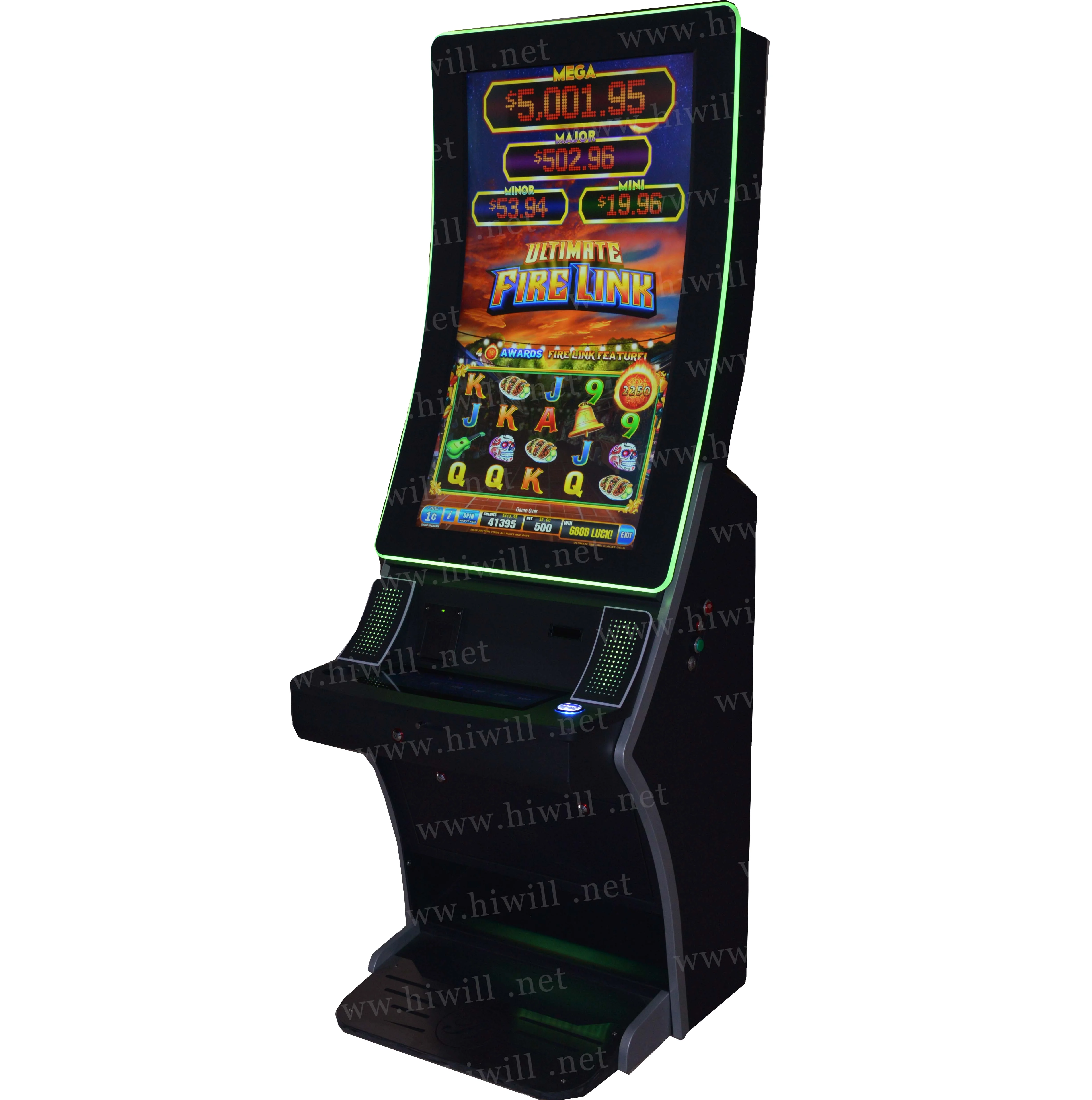 

Hot sale firelink slot game board curved/vertical screen multi game 8 in1 Firelink slot machines from China, As pictures