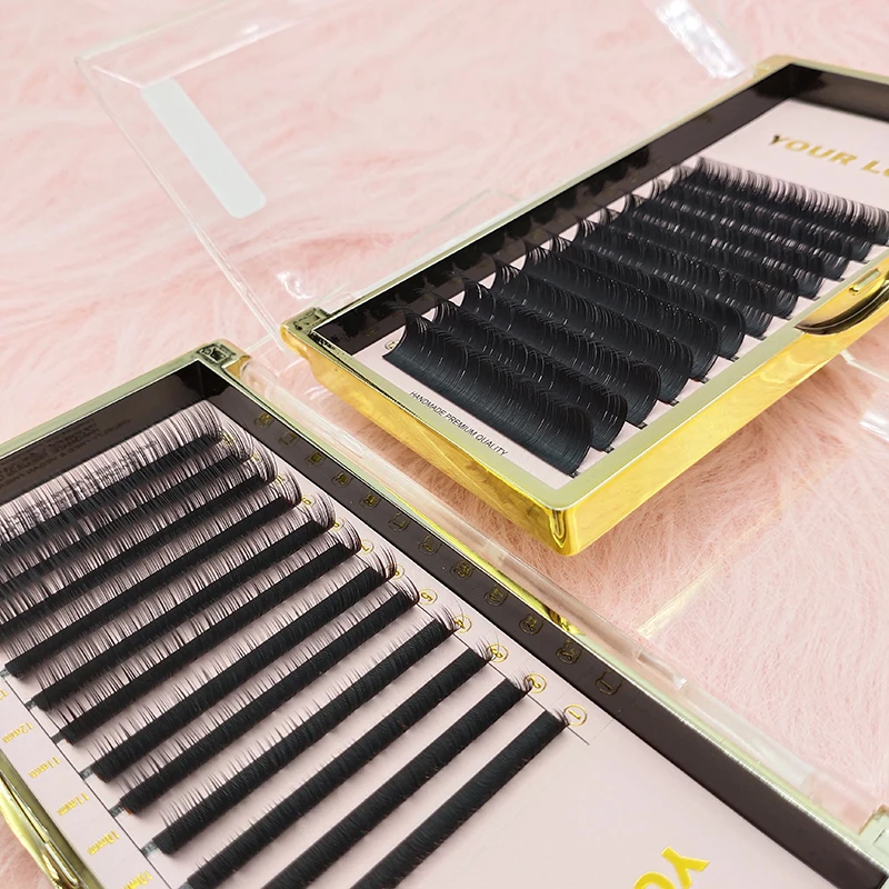 

Hot Selling Very Easy Fan One Second Blooming Lash Supplier Wholesale Volume Easy Fan Eyelash Extension Trays