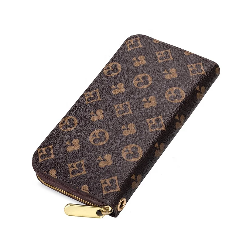 

Luxury money lady clutch purse bag women men wallet unisex card holder designer famous brand leather wallet, Black, brown,white