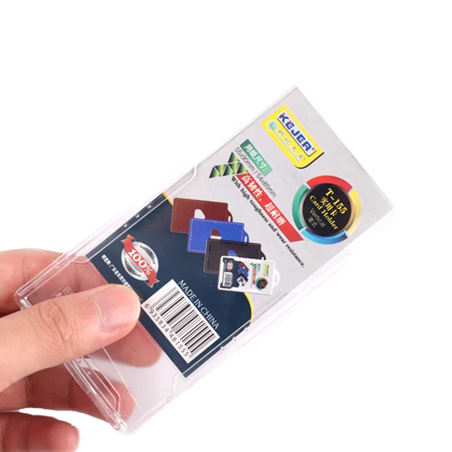 

Employee's Card With Crystal Id Hold Clear Staff Card Set Factory Wholesale Work Pass Blank Name Id Badge