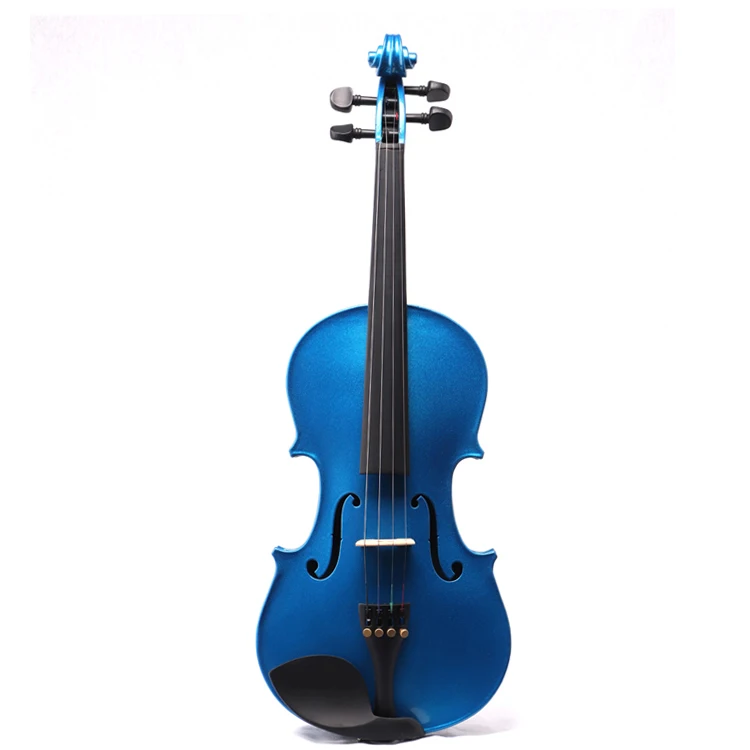 

advanced solid blue customized spruce german violin