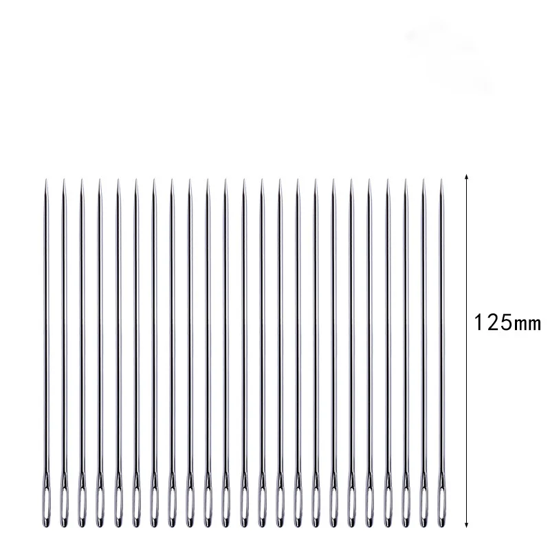 

Wholesale Big needle eye high hardness sewing stitch handmade Household Beaded large needles, Silver