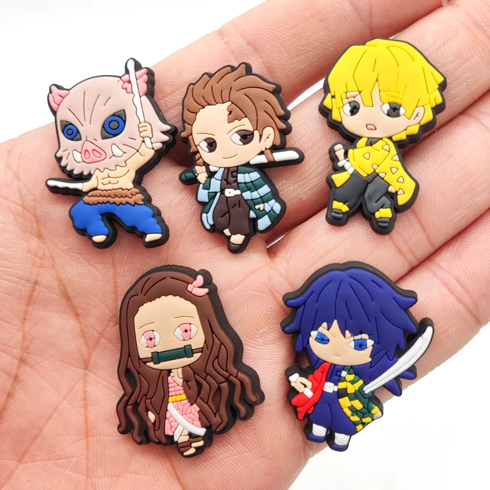 

2021 popular anime cartoon custom shoe decorations clog charms shoe accessories kids party gifts shoe charms, Picture