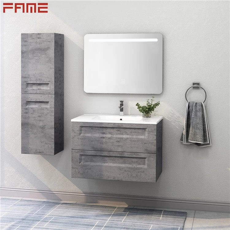 Hangzhou Fame European Industrial Style Bathroom Cabinet Combo with Side Cabinet