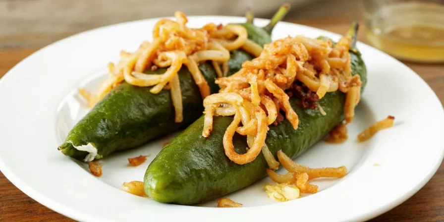 Tray filled with ingredients: poblanos, quinoa, black beans, cheese, spices