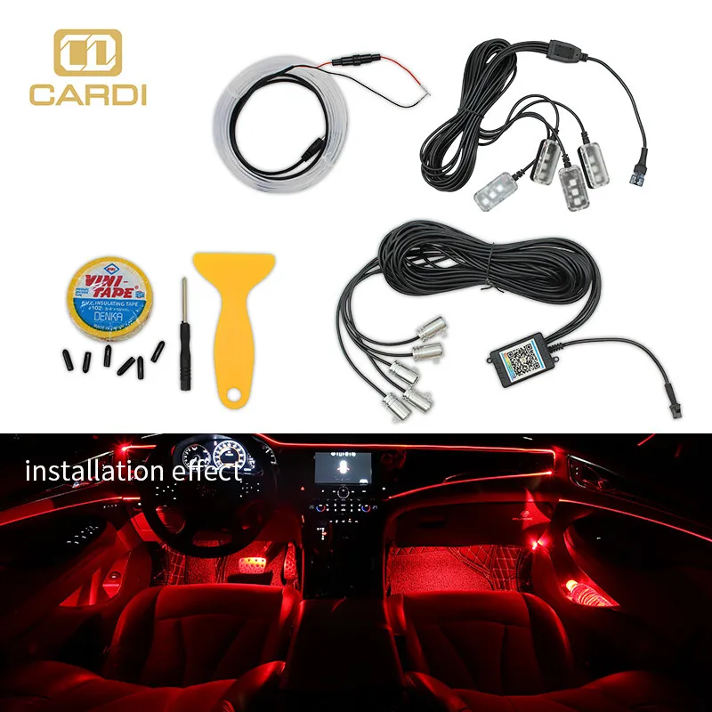 New product unique New style car led atmosphere flexible strip light
