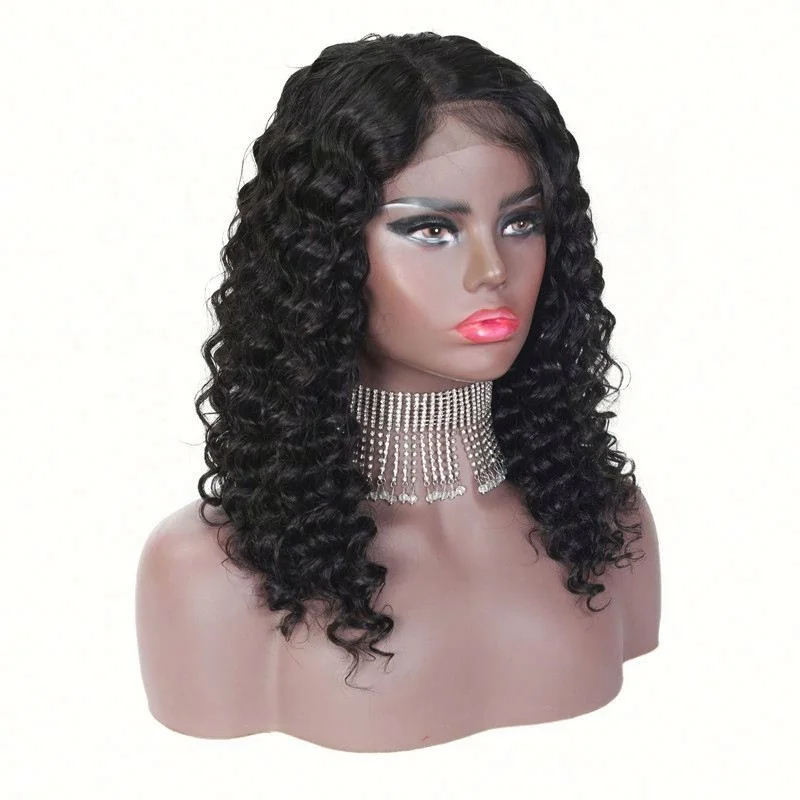 

Jhcentury Men Women Human Real Hair Wigs Small Wavy Cosplay Wigs, As show