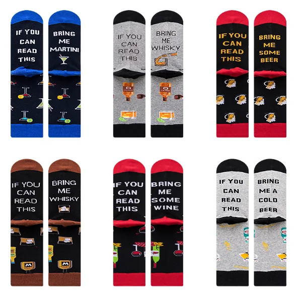Novelty Unisex Funny Words Letter Crew Socks If You Can Read - Buy If You  Can Read This Bring Me Wine Socks,If You Can Read This You Are Too  Close,Calcetin De Algodon