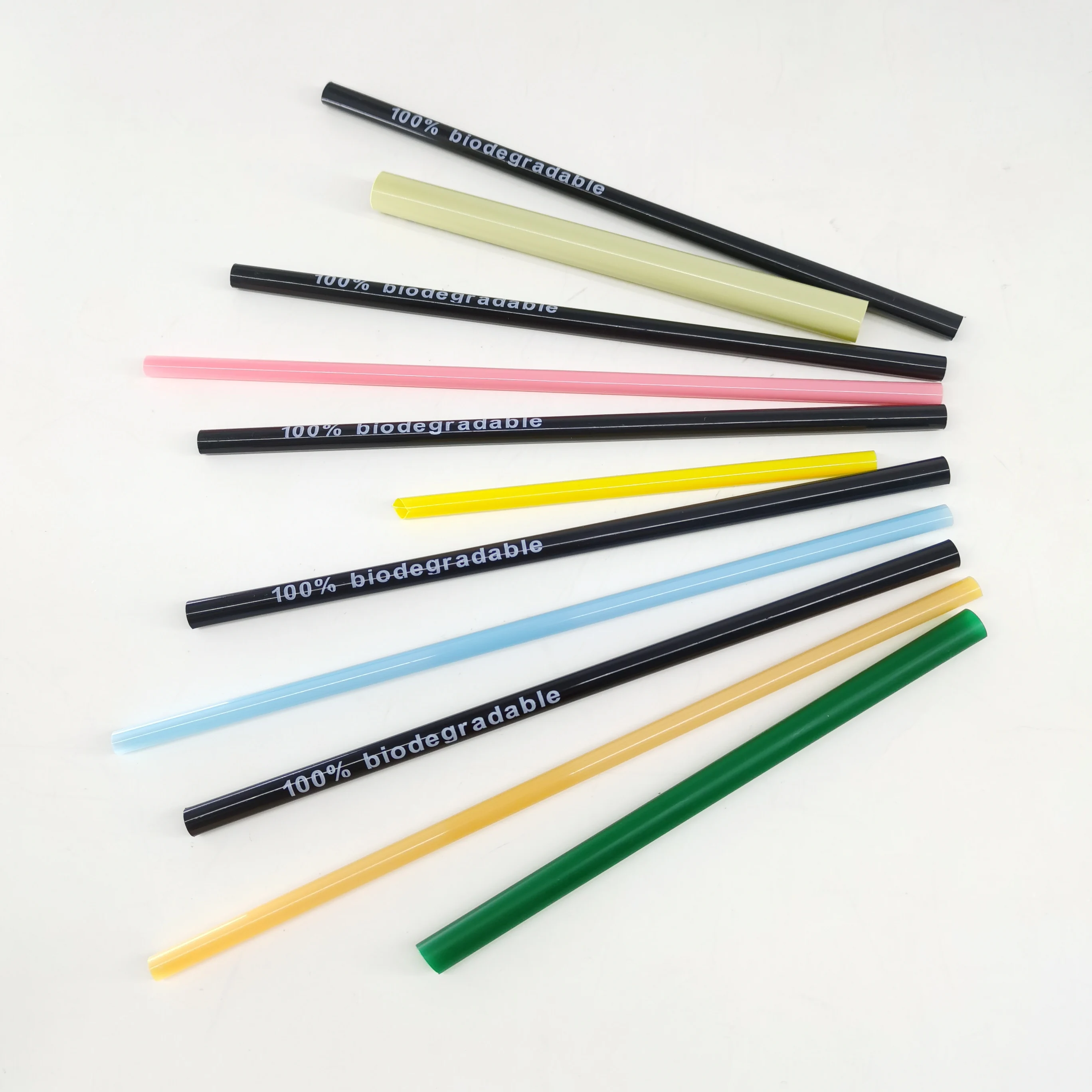 

Custom color custom logo custom size disposable biodegradable straw PLA drinking straw hot sale 2021, Original color or customized color