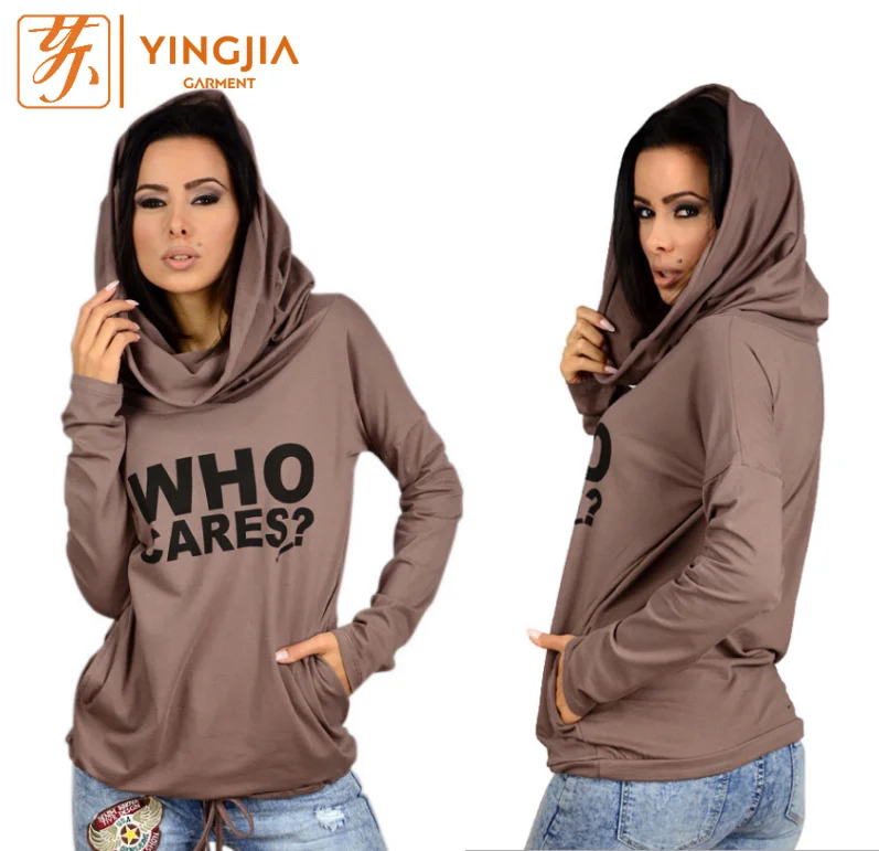 

2021 High Quality Women Hoodies And Sweatshirt Long Sleeve Printed Letter Hoodies Custom print Pullover Hoodies, Green black red khaki