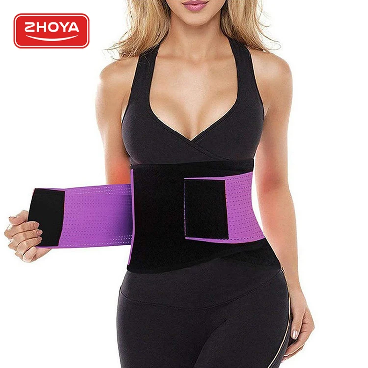 

Zhoya Professional Manufacture Back Support Sweat Shaper Bands Belt Neoprene Waist Trainer For Women