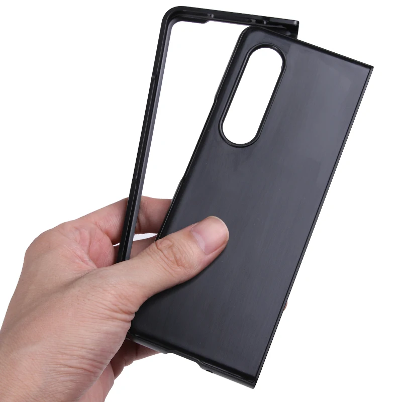 

wholesale Matte Hard PC customize leather blank Phone Case for Samsung Z Fold 3