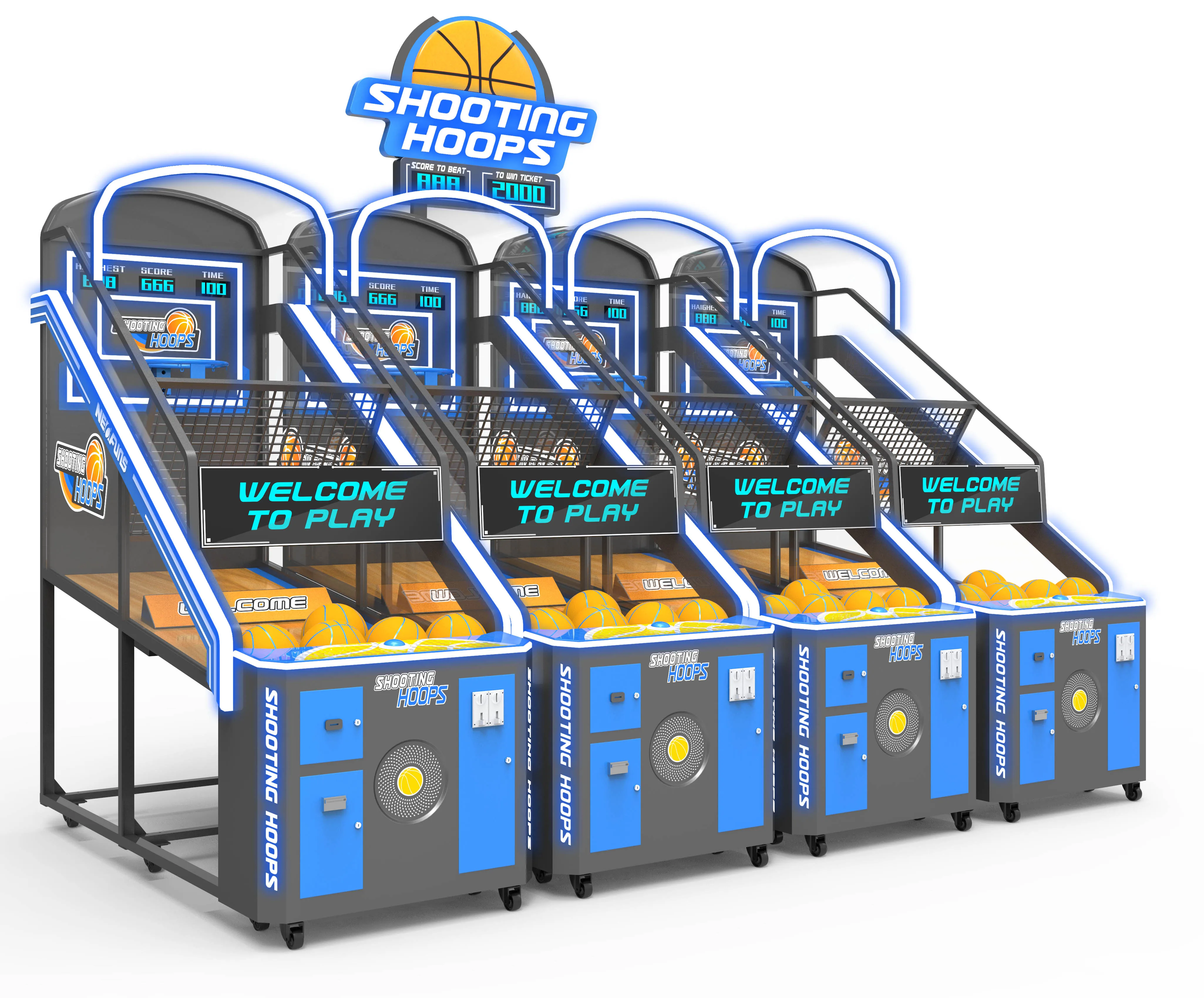 

2020 new arrival high quality coin operated street basketball 3 person arcade game machine, As request or as pictures show