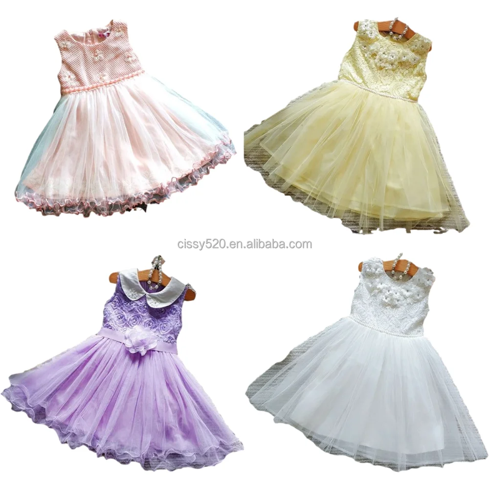 

Factory Wholesale High Quality Sleeveless Mixed Color Kids Clothes Girls Dress
