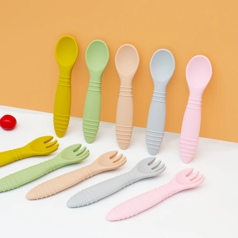 
2020 BPA Free Eco friendly Factory Direct Supply Baby Silicone Spoon  (62313737183)