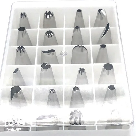 

24pcs Tools Piping Nozzles Baking Accessories Bakeware Pastry Cake Piping Tips Sets For Cake Decoration