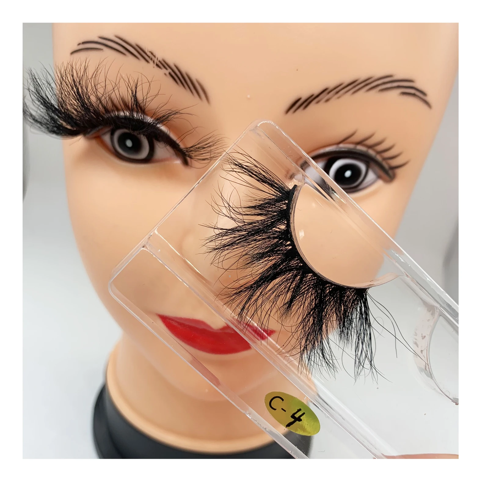 

Factory Outlet False Real Fur Strip Lash mink lashes3d wholesale vendor 25mm Natural Mink Lashes 3d Mink Eyelashes, Black color