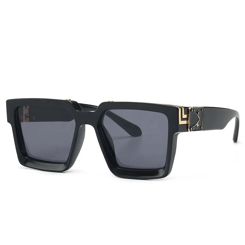 

86229 Instagram millionaire style sunglasses square trendy brand designer sun glasses for men and women fancy UV400 gafas de sol