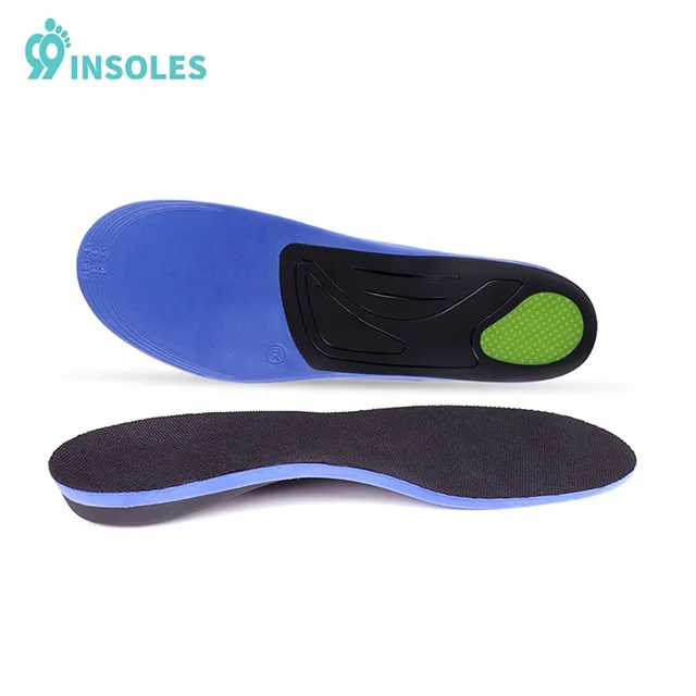 99insole Super High Arch PU Sport Insole Cushioning and Decompression Anti-slip Plantar Fasciitis Arch Support Golf Insoles