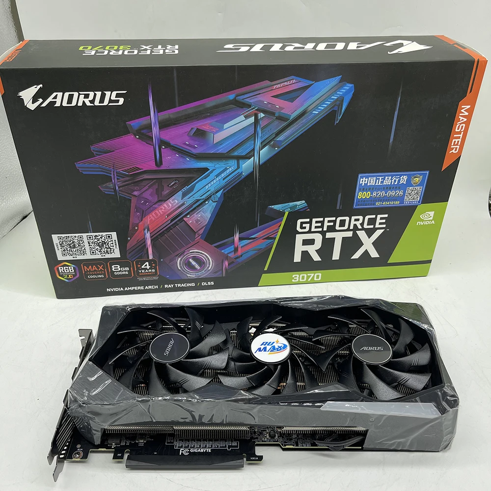 

Rumax AORUS RTX 3070 Ti 8G Gaming Graphics Card With 8GB GDDR6X for RTX 3070ti MASTER Card