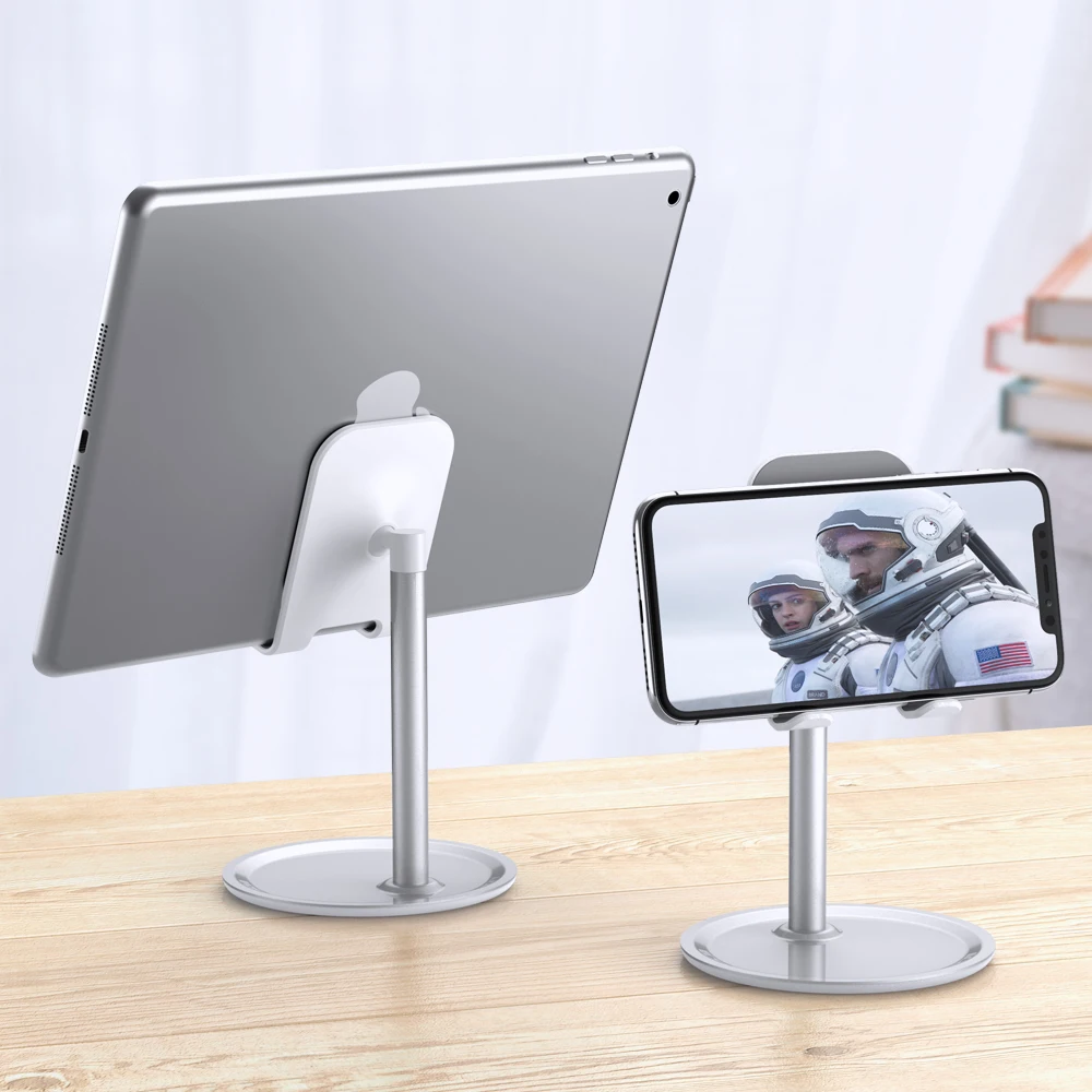 

Free Shipping 1 Sample OK FLOVEME Mobile Phone Holder Desktop Aluminum Alloy Adjustable Angles Phone Holder Stand For iPhone