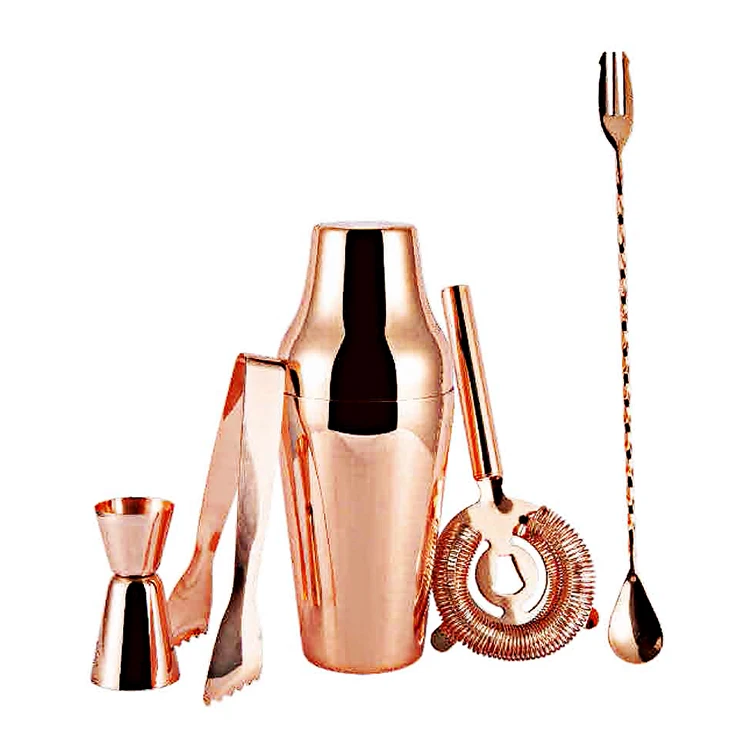 Hiqh Quality Bar Tableware Factory Outlet Bartender 800ml Coated Stainless Steel Shaker Set Boston Bar Bartender Tool Set