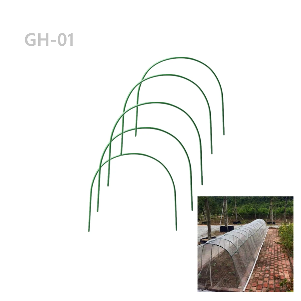 

Hot Selling Mini Greenhouse Hoops Plant Hoop Grow Garden Tunnel Hoop Support, Plant Holder Tools for Garden Stakes, Green