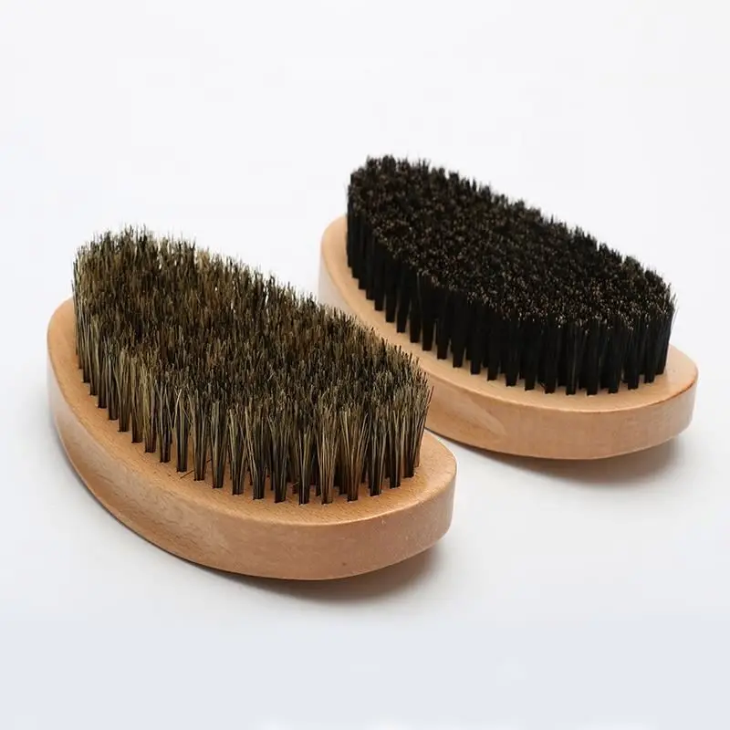 

Factory Wave Brushes Wholesale 360 Brush African American Custom Color Bristel Men Soft Medium And Hard, Natural color