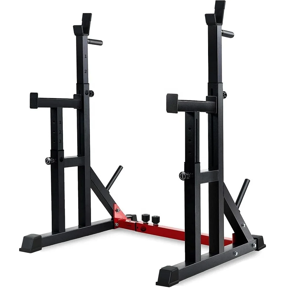 

Wellshow Sport Heavy Duty Adjustable Gym Barbell Plates Rack barbell holder stand for Plate and Bar Storage, Customized color