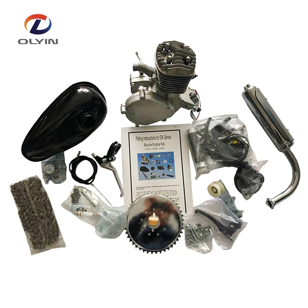

power king motorized bicycle engine kit, Silver , black or chrome