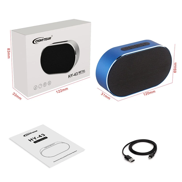 HY-43 Bluetooth Speaker Portable Wireless Loudspeaker Sound System 3D Stereo Portable Waterproof Big Power Bank Soundbar - ANKUX.COM