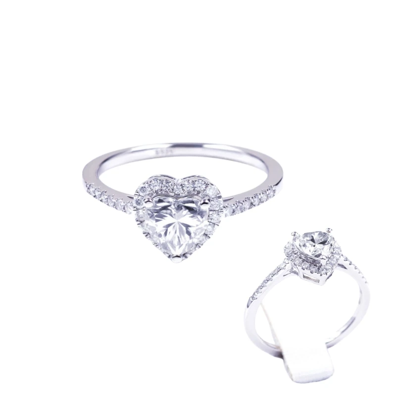 

Tianyu chunky fine jewelry 18k gold plated dainty heart ring 925 sterling silver for women