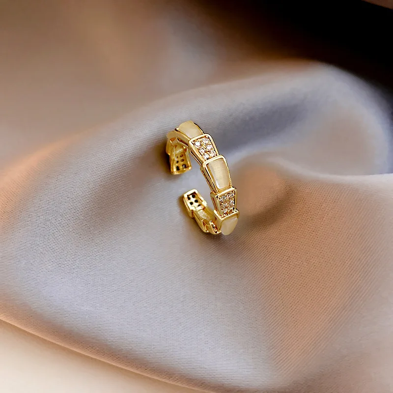 

2021 crystal bamboo opal jewelry fashion ring ladies