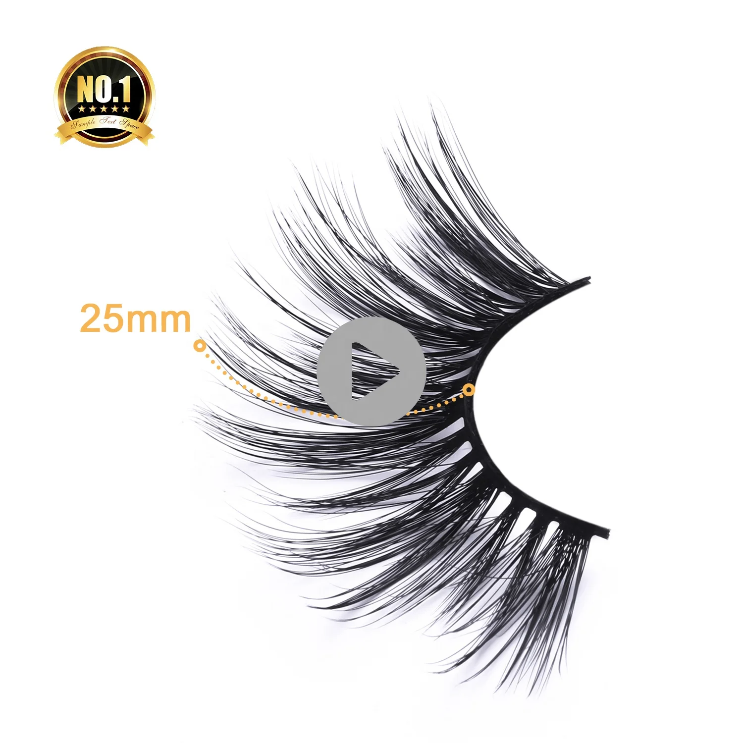 

A1qingdao wholesale false eyelashes 25mm mink eyelash vendor Private Label custom Package 3D Mink Eyelashes, Black