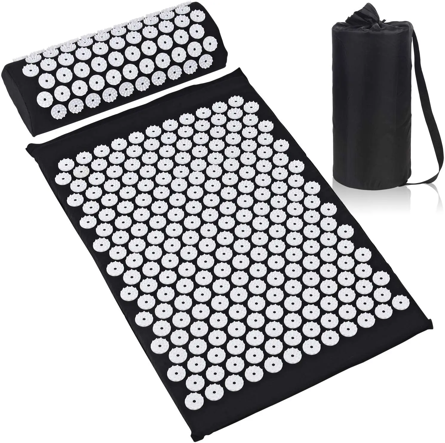 

High Quality Acupressure Mat and Pillow Set, Purple, grey, blue, green , black