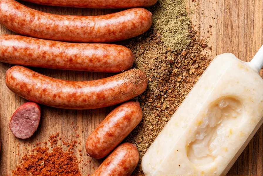 Bowl of mixed Italian sausage spices