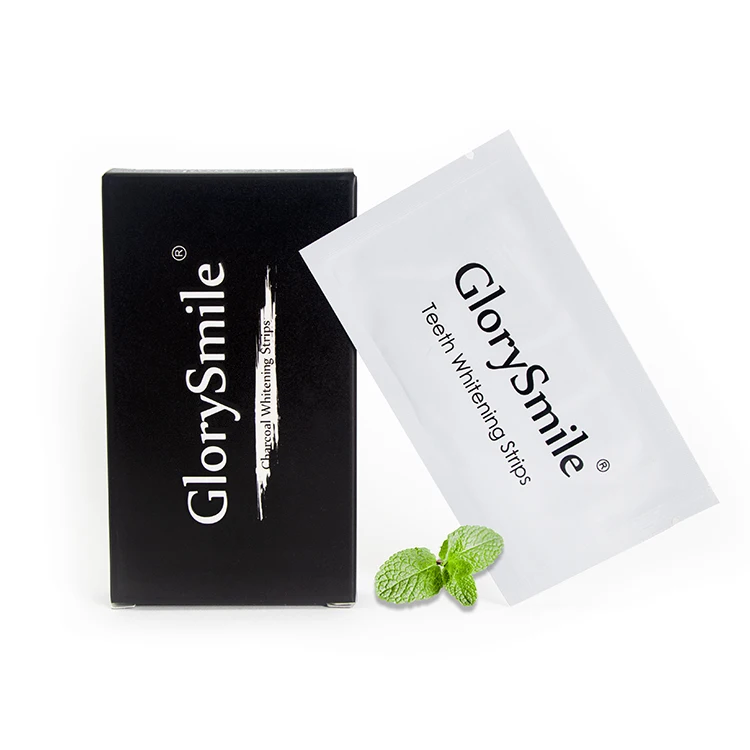 

GlorySmile Private Label Custom Logo OEM High Quality Black Charcoal Teeth Whitening Strips