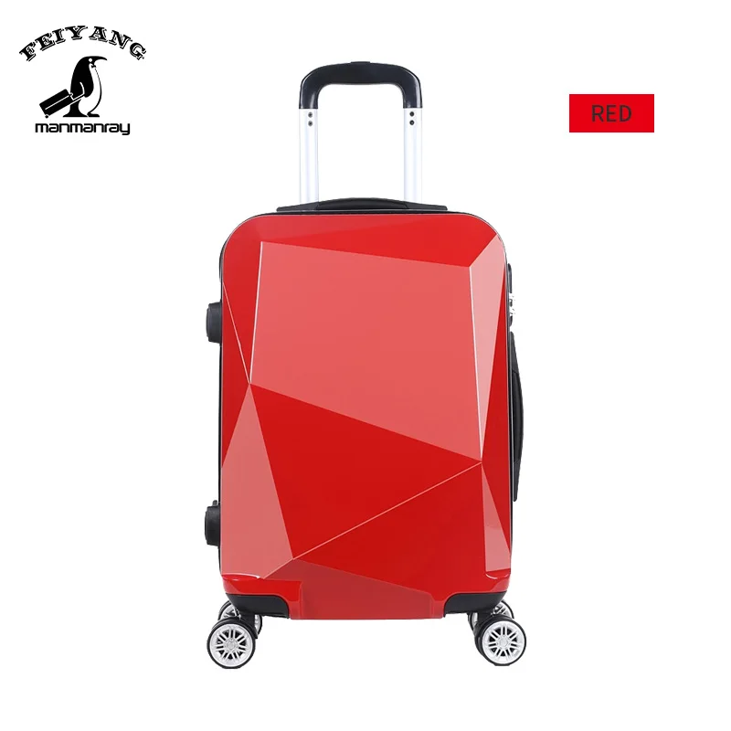 

Diamond Carry On Spinner Wheels Trolley TSA Lock Large Small Size ABS Luggage Sets Suitcase, Customized color