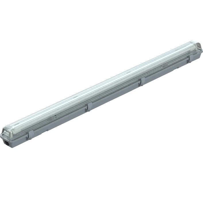 IP65 Tri-proof Emergency Rechargeable Led Batten Single Tube Light