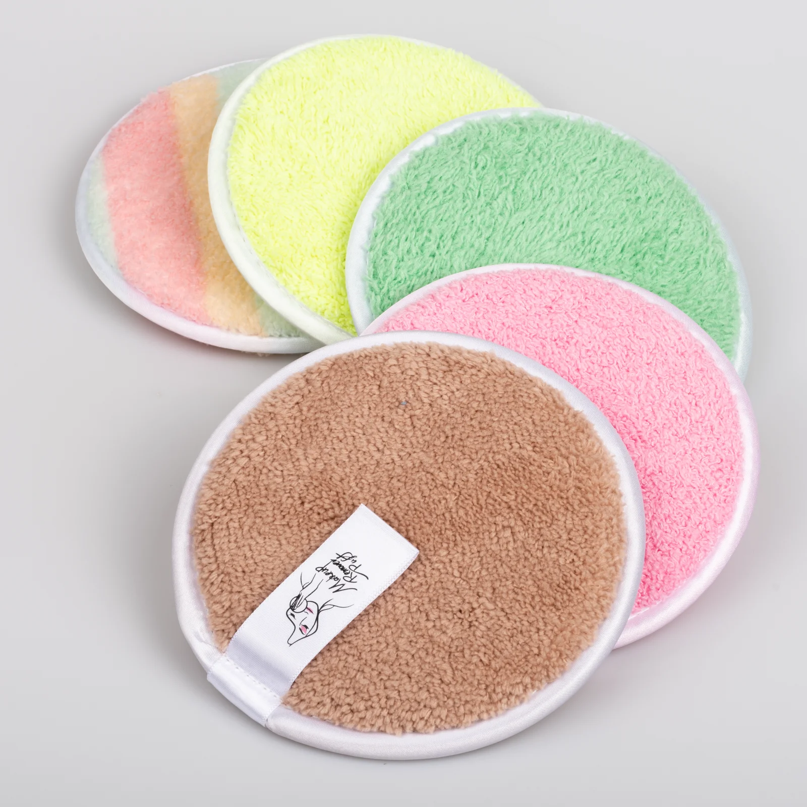 

Cleansing Face Makeup Eco Friendly Reusable Makeup Remover Round Cotton Pads Opp Bag Skin Care Organic Cosmetic Cotton Pad 30pcs