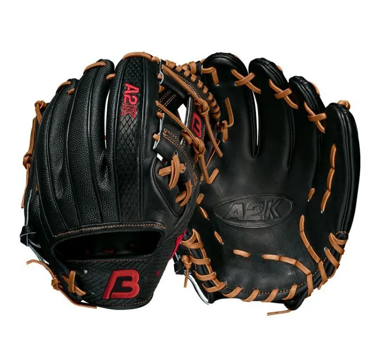 

Popular Best Sell Custom Logo Snake KIP Leather Baseball Glove Softball Glove, Black