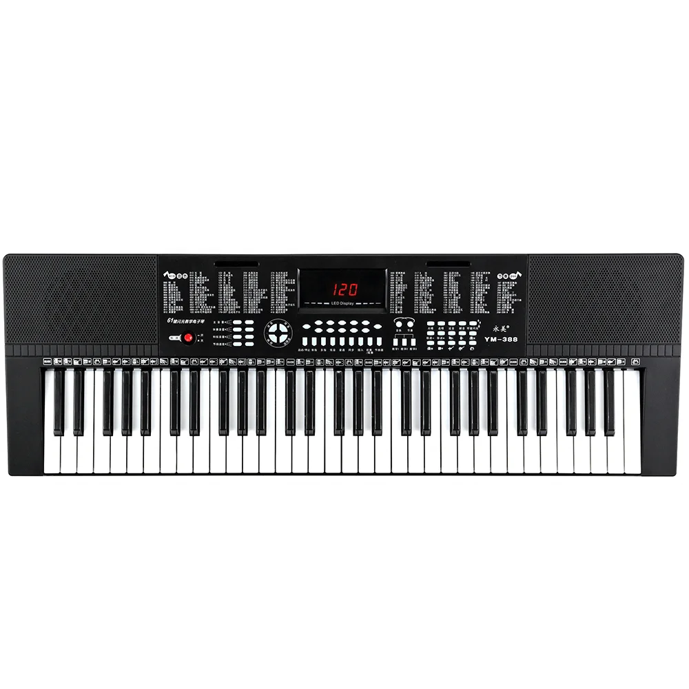 
Factory price slim flexible piano keyboard 61 keys 