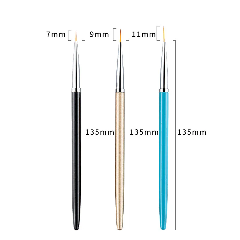 

Private label Water Activate Eye Liner Thin Tip Brush For Eyeshadow Nail Eye Liner Make Up, Different color