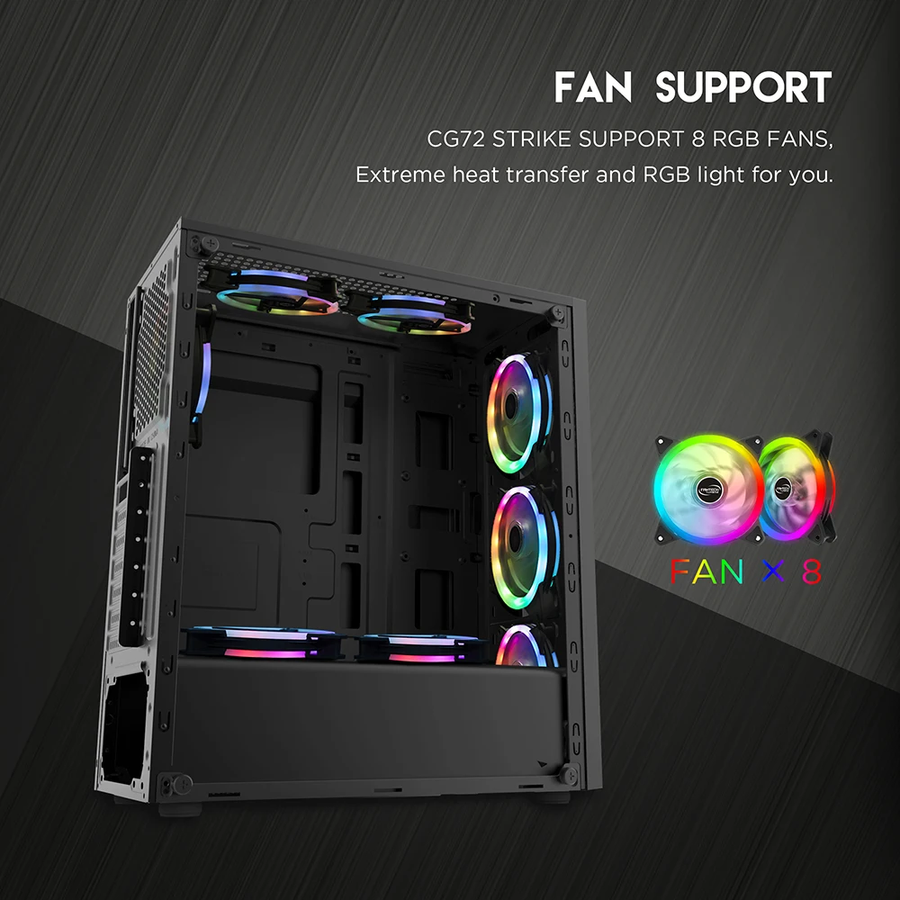 Fantech Cg72 Mid Tower Gaming Pc Case Most Durable Low Price Pc Case