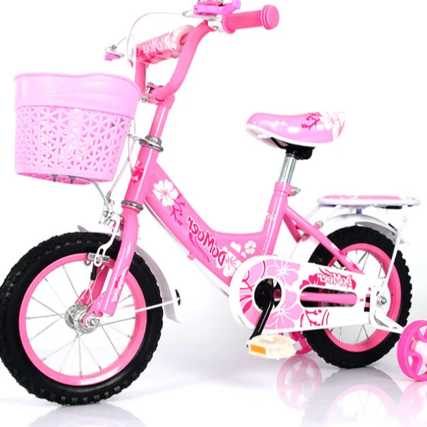 

fashion kids bike 12 inch 16 inch pink steel children bicycle with training wheel girl bike for 3-5 years ready well for deliver, Red blue, pink